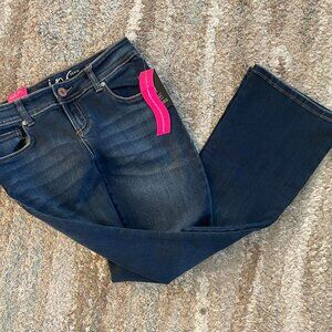 New INC Boot Leg Curvy Fit Stretchy Denim Jeans Y2K Sz 2 Women's